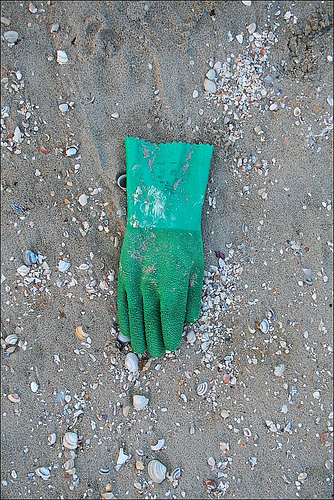 Rubber glove by Rupert Ganzer